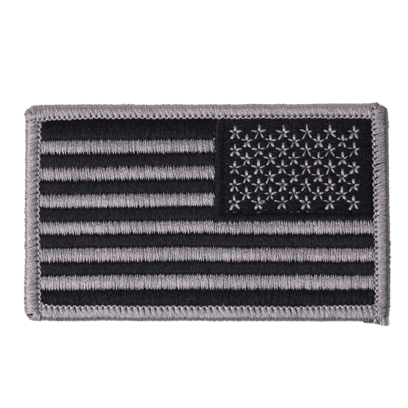 Reverse U.S Flag | Silver / Black