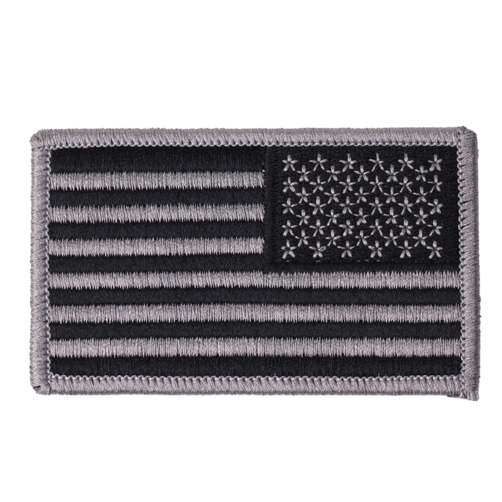 Reverse U.S Flag | Silver / Black