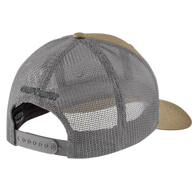 Rugged Flex Twill Mesh-Back Logo Patch Cap |  Kahki