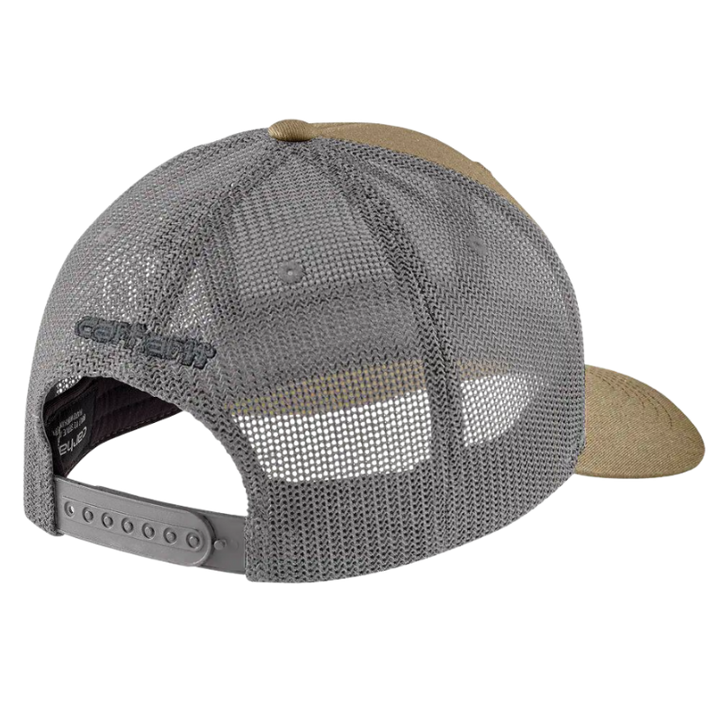 Rugged Flex Twill Mesh-Back Logo Patch Cap |  Kahki