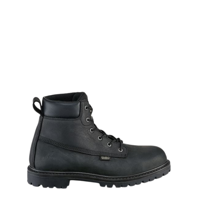 Hopkins Men's 6-inch Waterproof Leather Safety Toe Boot | Black