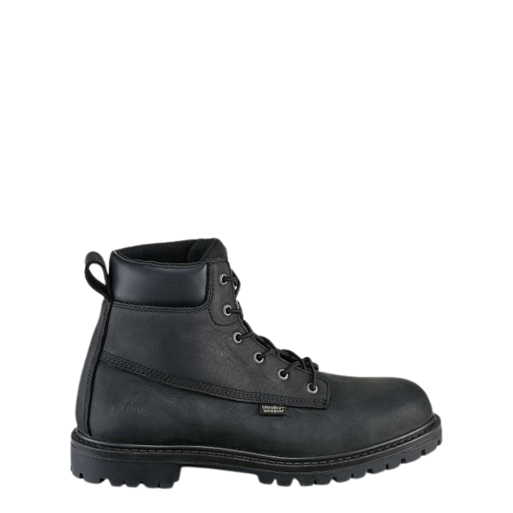 Hopkins Men's 6-inch Waterproof Leather Safety Toe Boot | Black