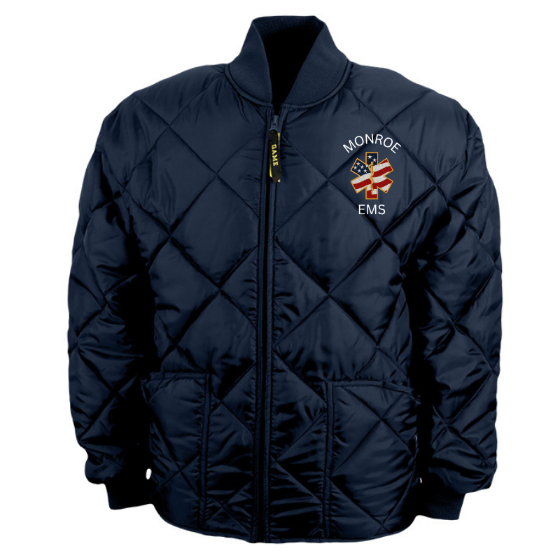 Monroe VAC Game Quilted Jacket | Navy | USA Logo