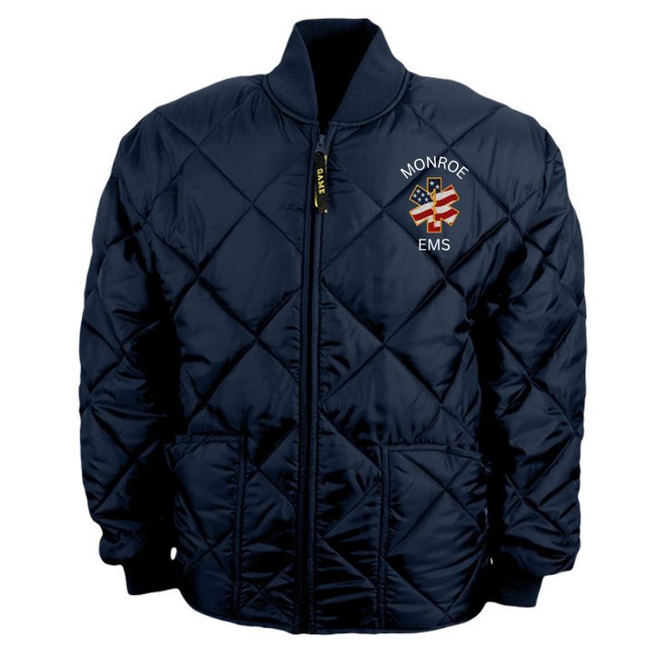 Monroe VAC Game Quilted Jacket | Navy | USA Logo