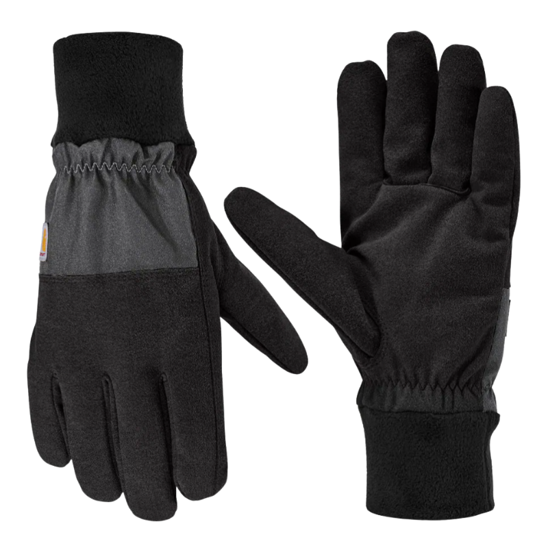Thermal-Lined Fleece Cuff Glove | Black