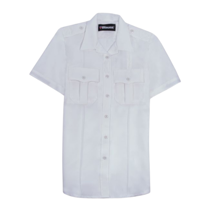 Women's Short Sleeve Polyester Supershirt | White