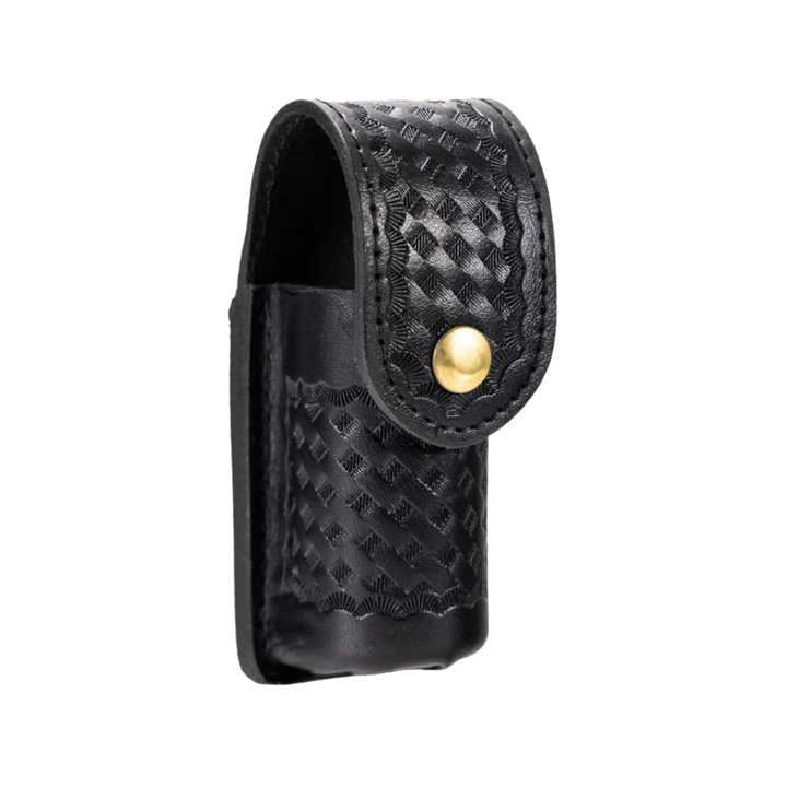 AirTek Basketweave Closed OC Pepper Spray Holder | Brass Snap