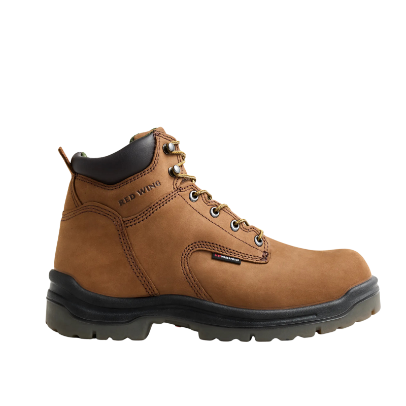 Men's King Toe 6" Waterproof Safety Toe Boot | Brown