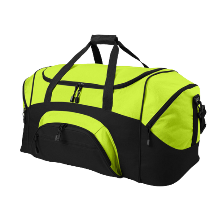 Colorblock Sport Duffel | Hi-Vis Yellow/Blk