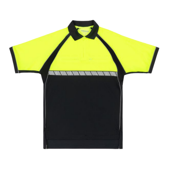 Colorblock Short Sleeve Performance Polo | Dark Navy / Yellow