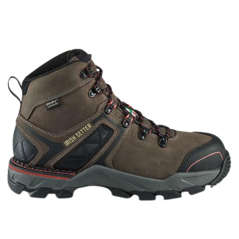 Men's Crosby 6" Waterproof Leather CSA Safety Toe Boot | Brown/Black