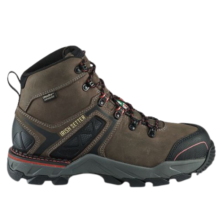 Men's Crosby 6" Waterproof Leather CSA Safety Toe Boot | Brown/Black