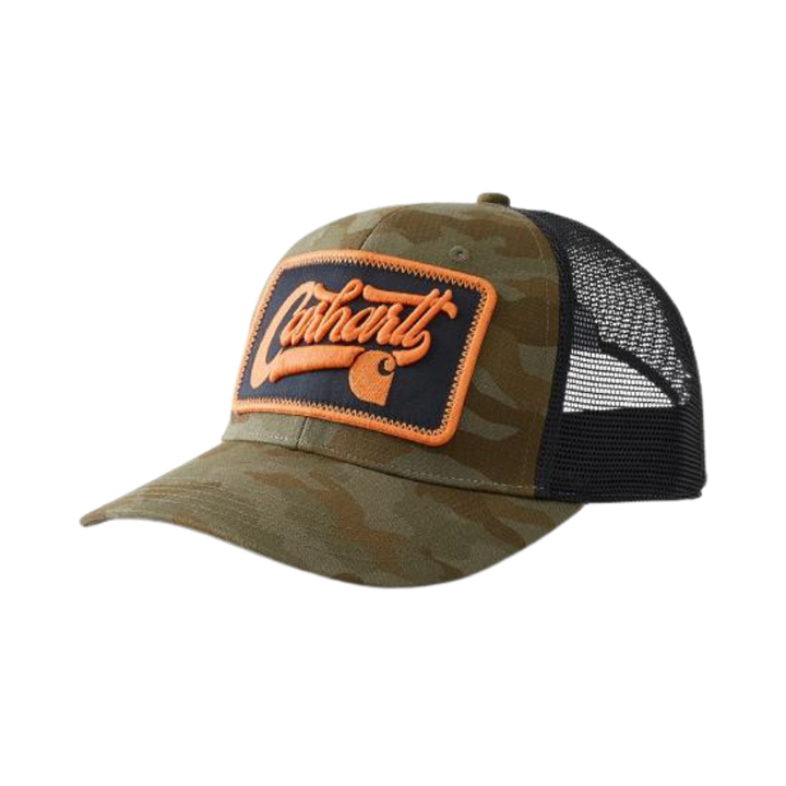 Ripstop Mesh-Back Camo Cap | Army Green Camo