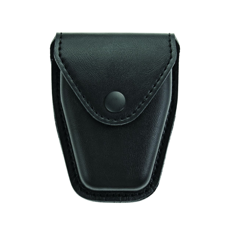 AirTek Single Closed Coated ASP® Chain Handcuff Case Leather | Black Snap