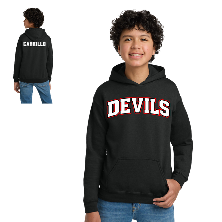Northeast Devils Words Hoody Unisex Adult &amp; Youth | Black