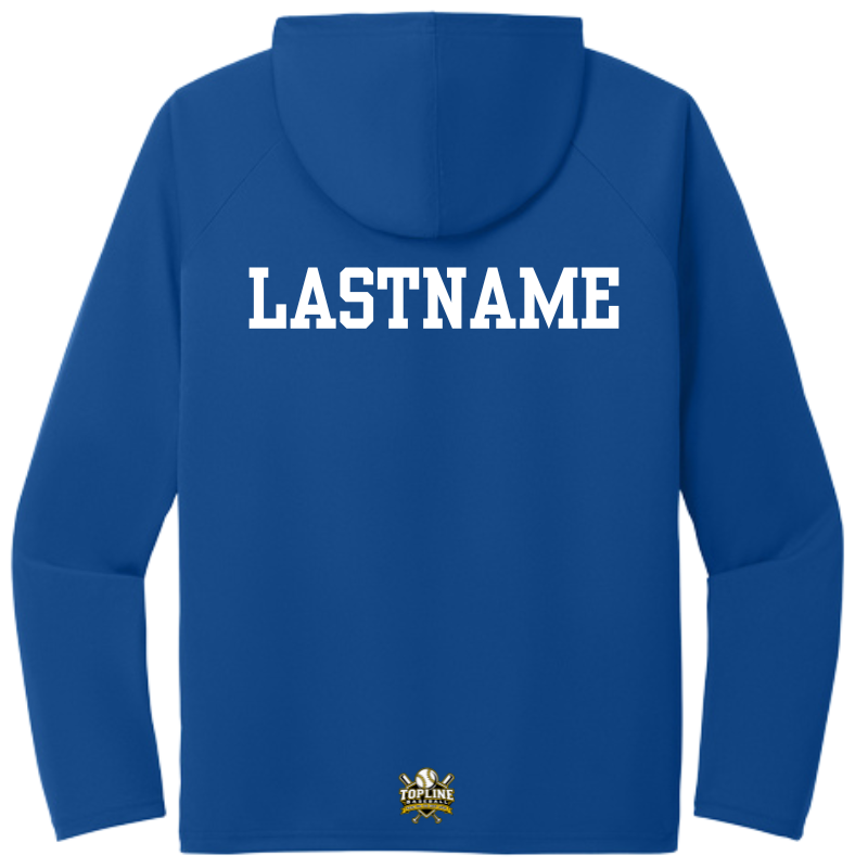 NY Marlins Hooded Wicking Lightweight Training Tee Adult &amp; Youth | Navy or Cobalt