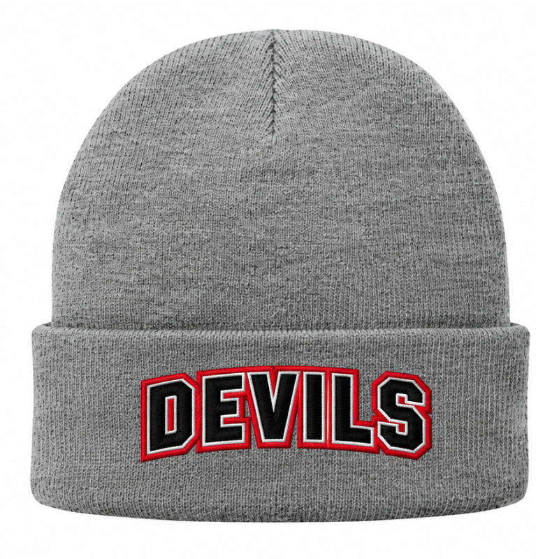 Northeast Devils Fleece Lined Knit Beanie | Black or Grey