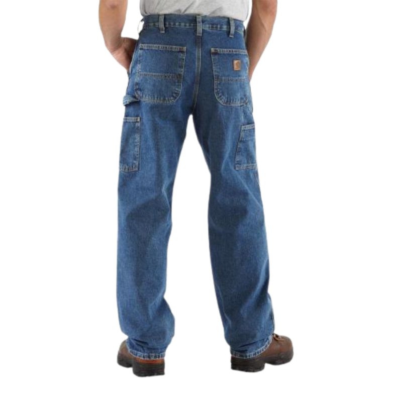 Washed Denim Work Carpenter Jeans | Deepstone