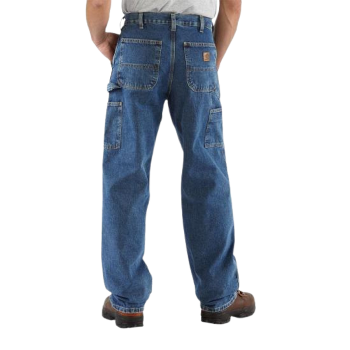 Washed Denim Work Carpenter Jeans | Deepstone
