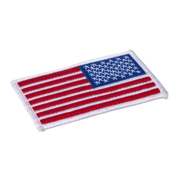 Reverse U.S Flag Patch | White Border