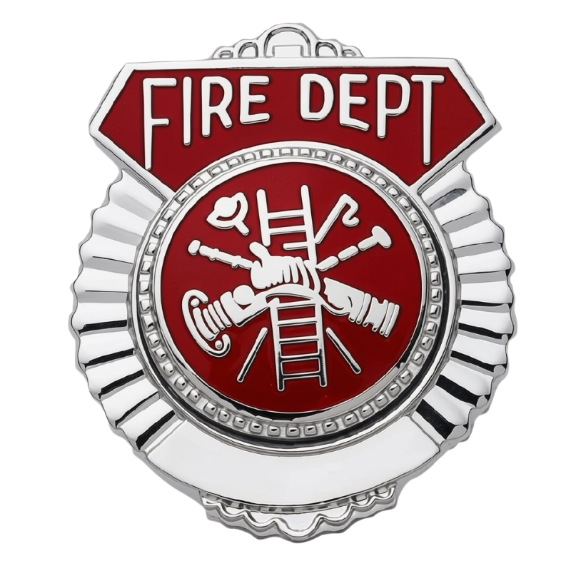 Fire Dept. Tie Tac | Gold, Nickel
