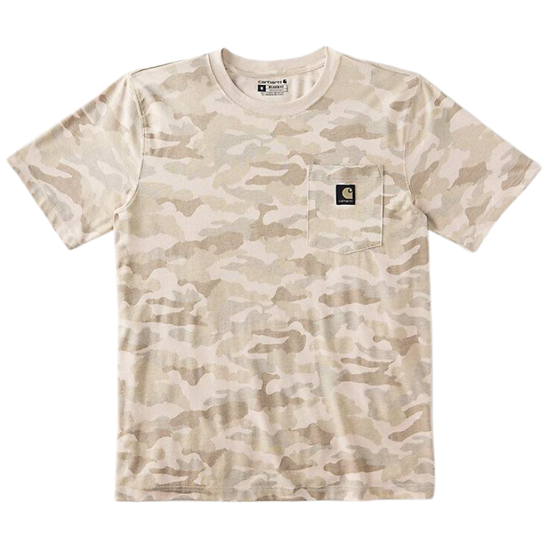 Irvine Relaxed Camo T-Shirt | Army Green Camo, Fossil Tan Camo