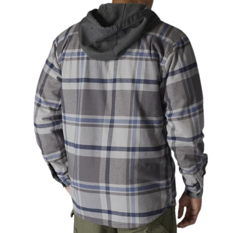 Rugged Flex Relaxed Fit Flannel Fleece Lined Hooded Shirt Jac | Oatmilk