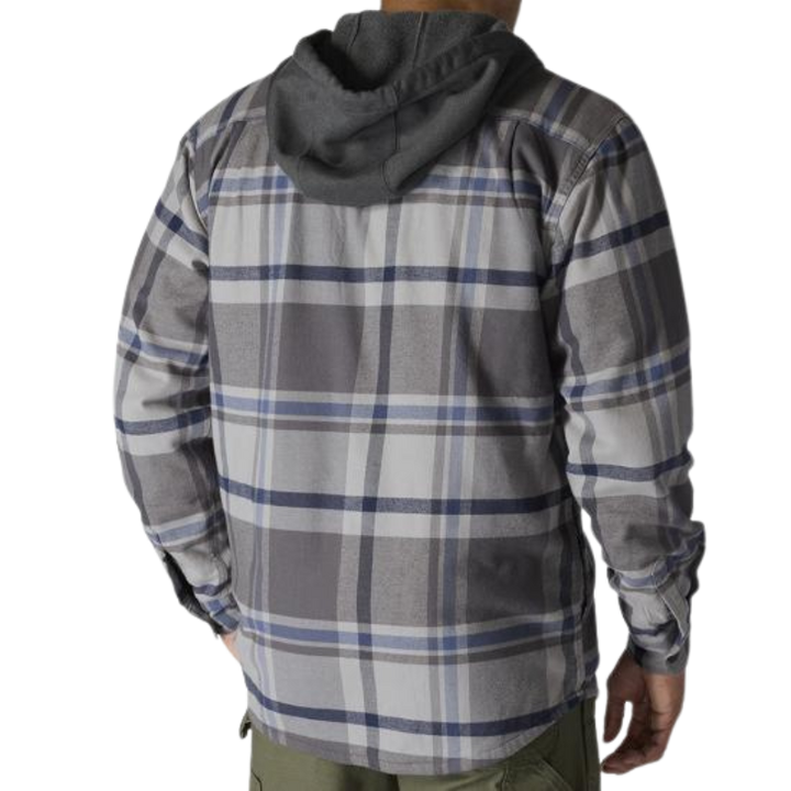 Rugged Flex Relaxed Fit Flannel Fleece Lined Hooded Shirt Jac | Oatmilk