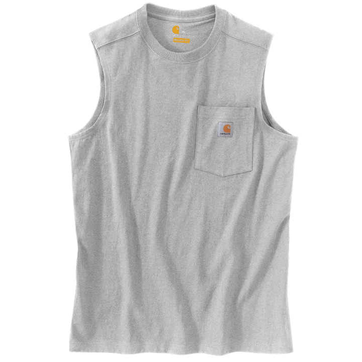 Sleeveless Pocket T-Shirt | Black, Heather Gray