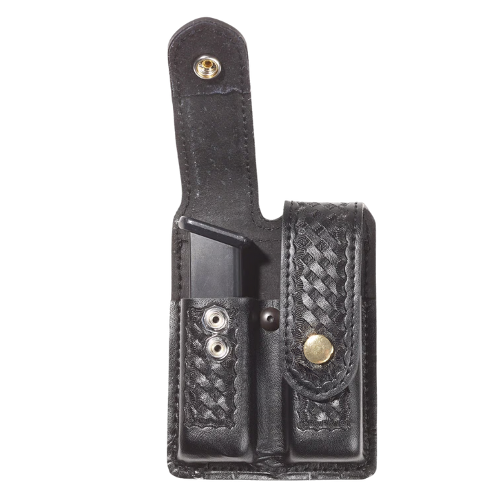 AirTek Double Mag Case Basketweave | Brass Snap