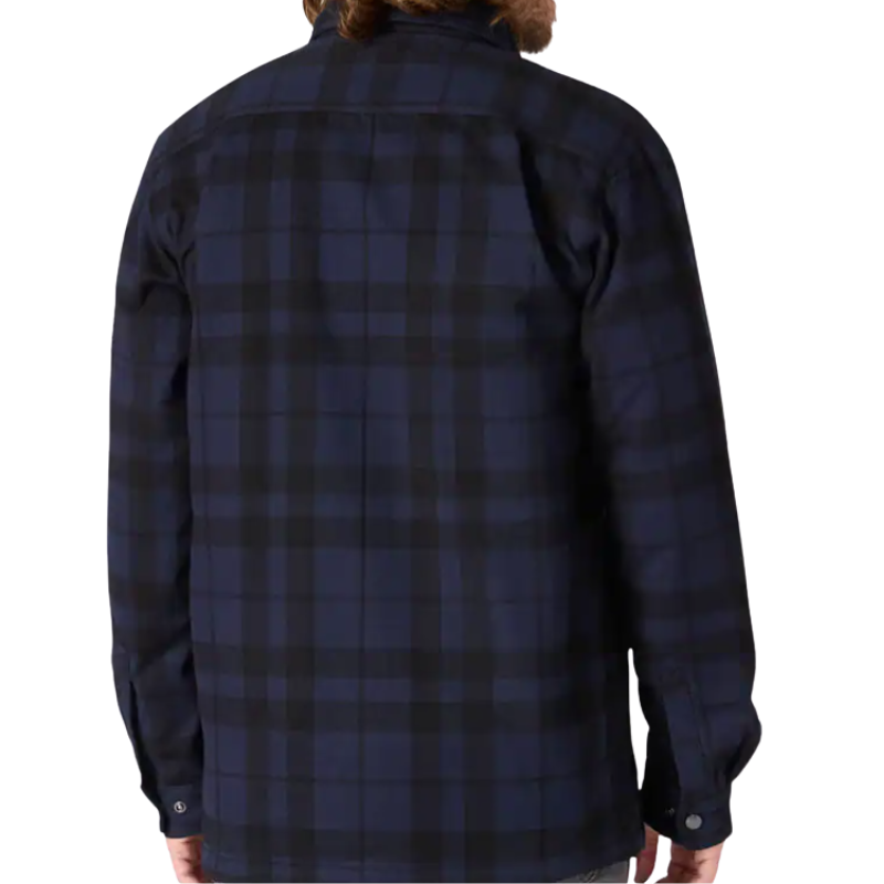 Relaxed Fit Flannel Sherpa-Lined Shirt Jac | Navy