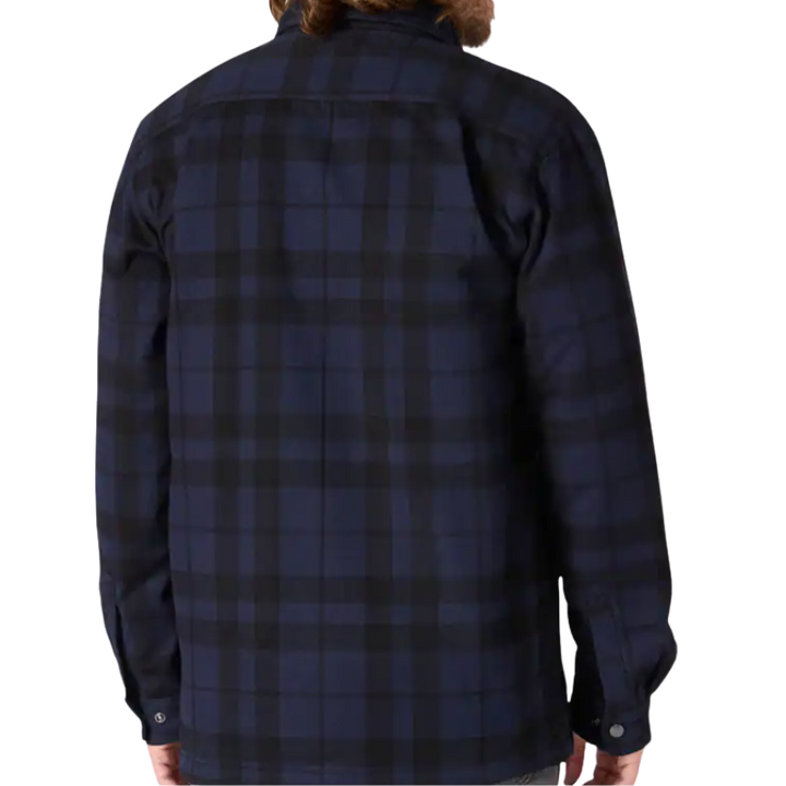 Relaxed Fit Flannel Sherpa-Lined Shirt Jac | Navy