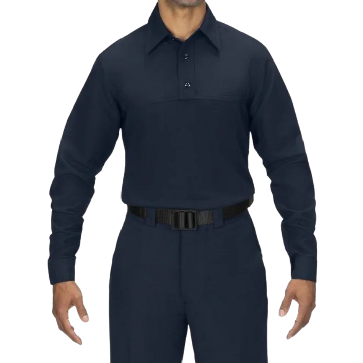 Men's Long Sleeve Polyester ArmorSkin Base Shirt | Navy
