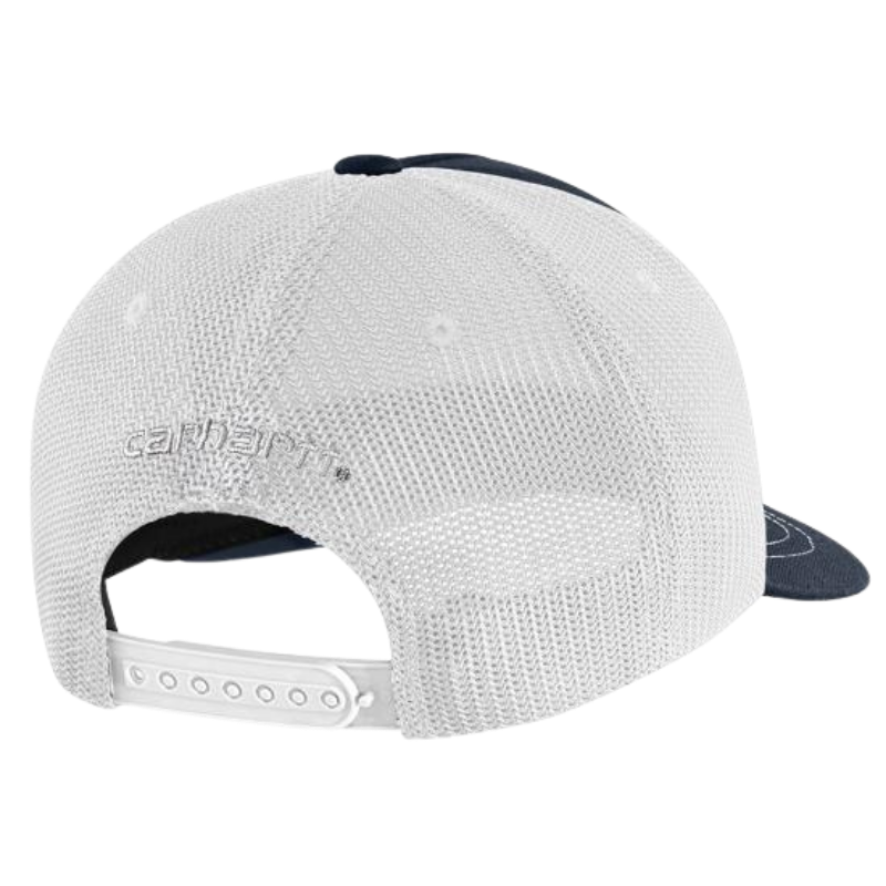 Canvas Mesh-Back Patch Cap | Navy