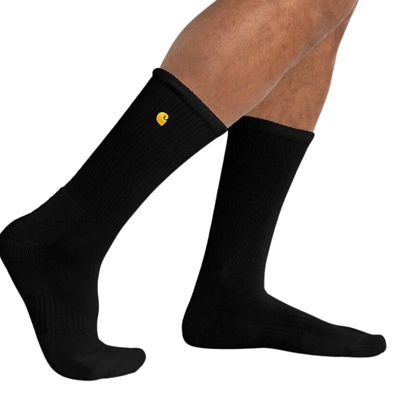 Force Midweight Crew Sock 2-Pack | Black