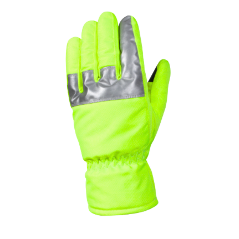 Hi-Visibility Safety Gloves w/ Reflective Tape | Green