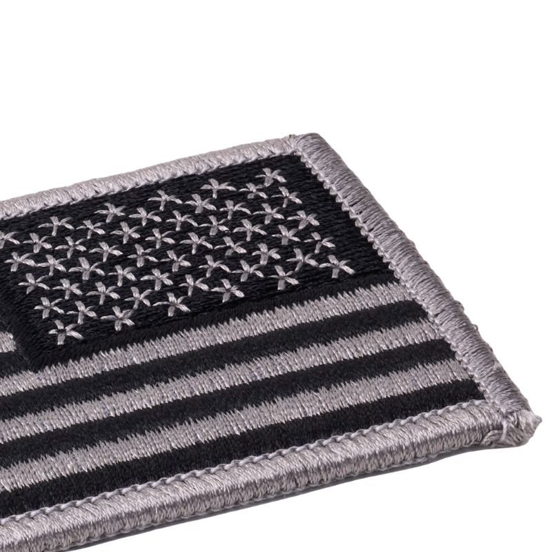 Reverse U.S Flag | Silver / Black
