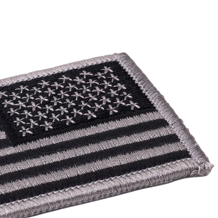 Reverse U.S Flag | Silver / Black