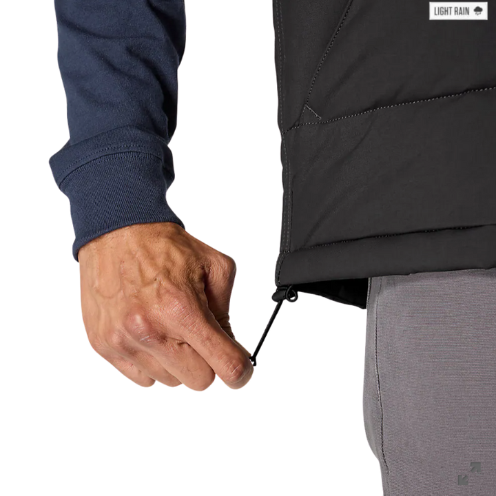 Montana Loose Fit Insulated Vest | Black