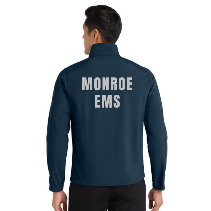 Monroe VAC Waterproof Breathable Rain Jackets | Navy | Printed grey logos