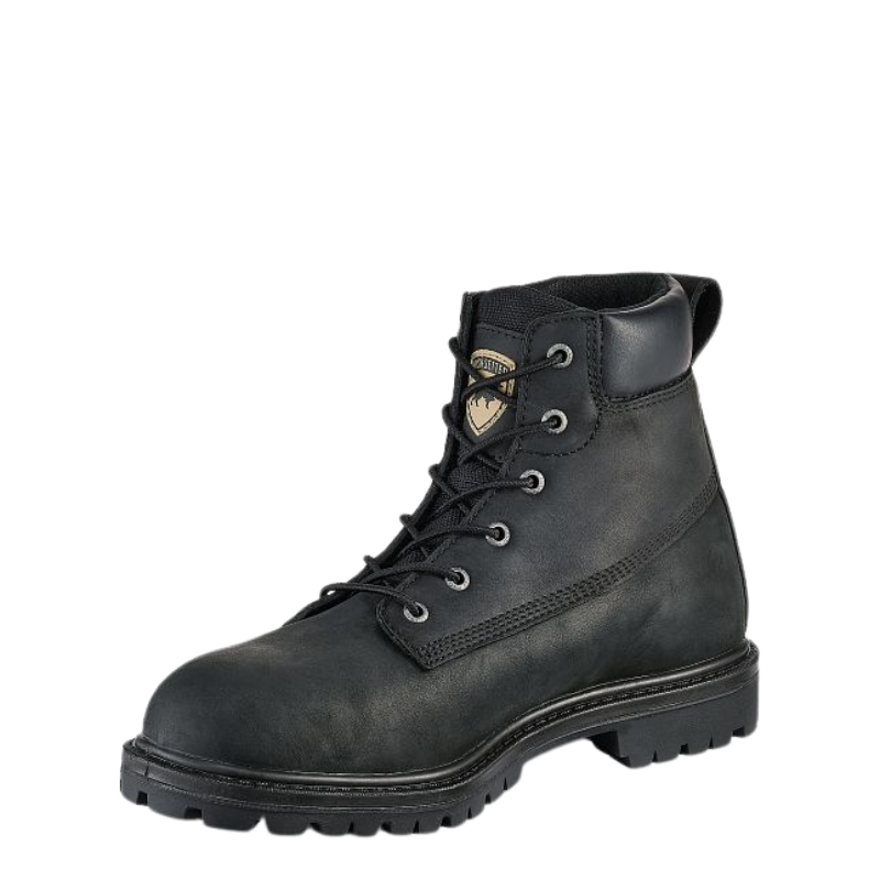 Hopkins Men's 6-inch Waterproof Leather Safety Toe Boot | Black