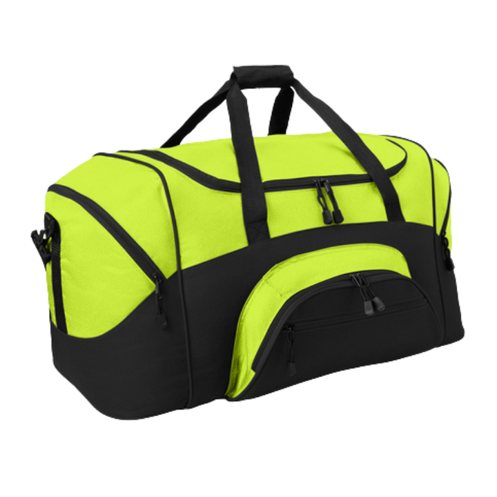 Colorblock Sport Duffel | Hi-Vis Yellow/Blk