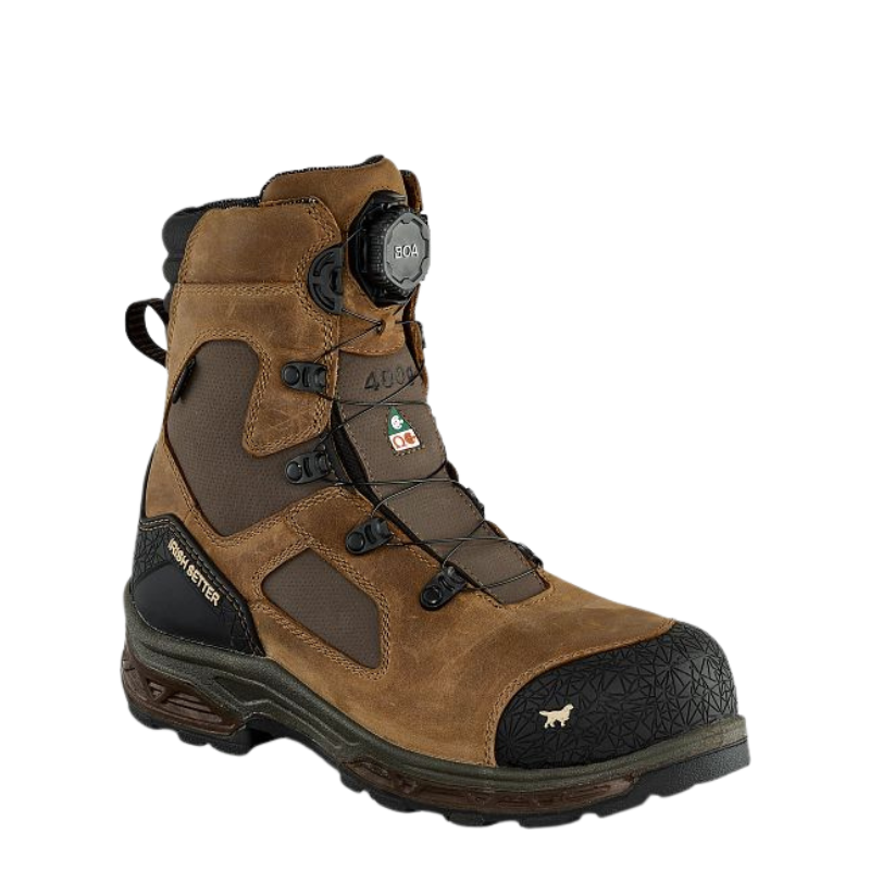Men's 8-inch Kasota BOA Waterproof Leather and Insulated CSA Safety Toe Boot | Brown