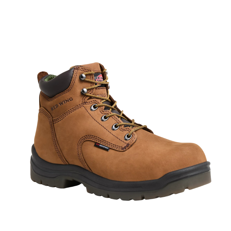 Men's King Toe 6" Waterproof Soft Toe Boot | Brown