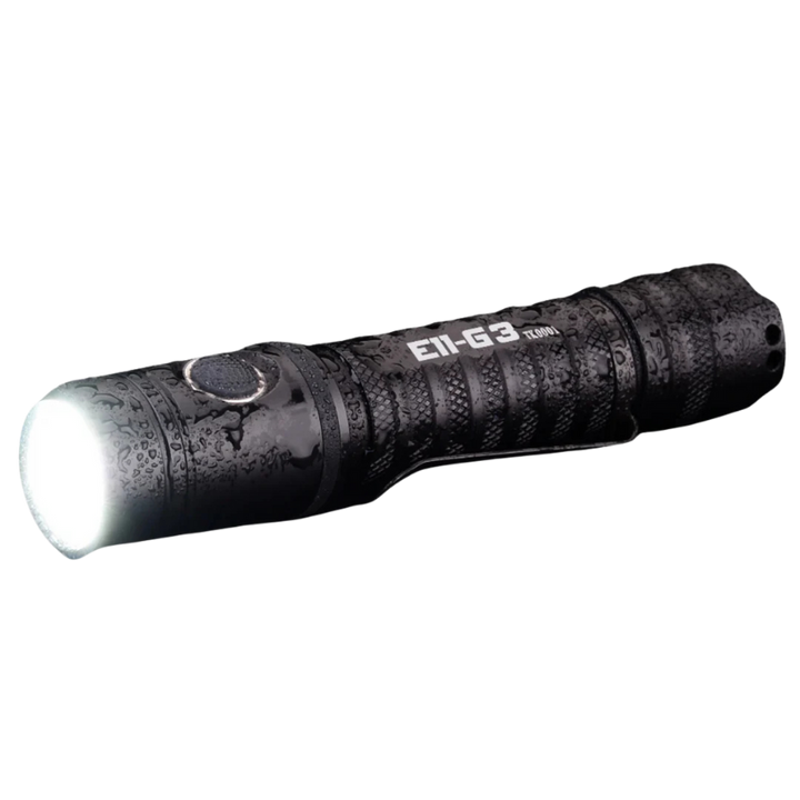 E11-Gen3 2020 Lumen Rechargeable EDC Flashlight | Black