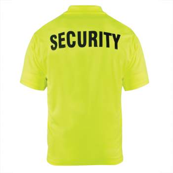 Rothco Moisture Wicking Security Polo Shirt | Black, White, Navy, Hi-Vis