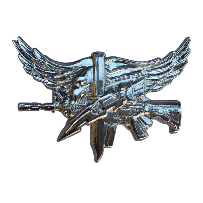 Center Mass Swat Operator Qualifcation Pin | Silver, Pol. Silver, Gold, Pol. Gold, Matte Black