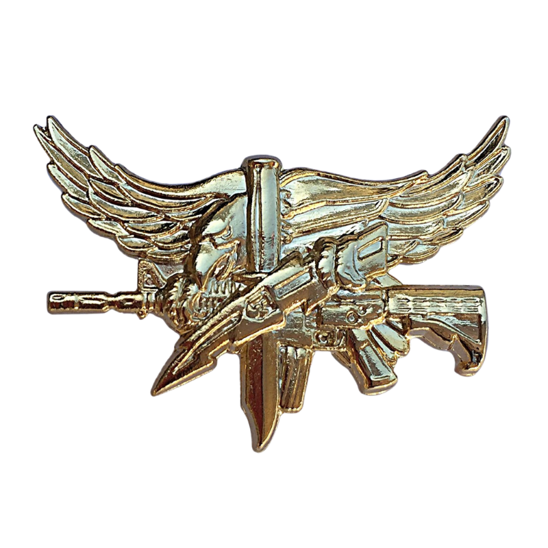 Center Mass Swat Operator Qualifcation Pin | Silver, Pol. Silver, Gold, Pol. Gold, Matte Black