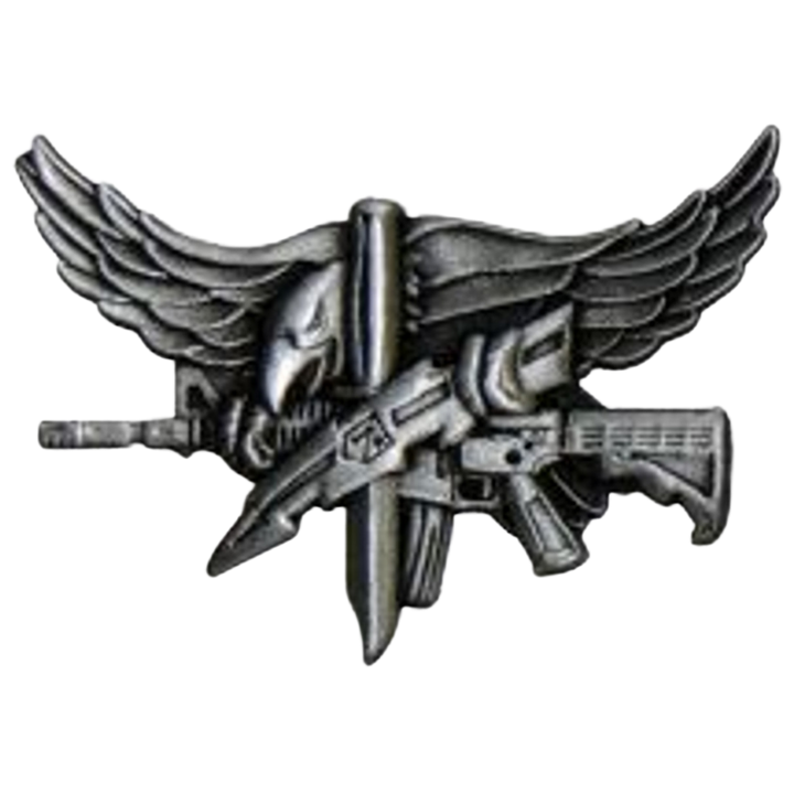 Center Mass Swat Operator Qualifcation Pin | Silver, Pol. Silver, Gold, Pol. Gold, Matte Black
