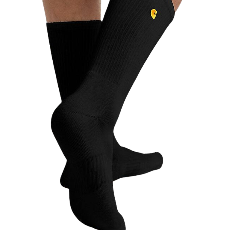 Force Midweight Crew Sock 2-Pack | Black